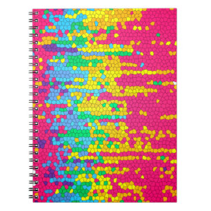 Cuaderno Patrón de mosaico colorido
