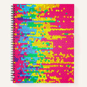 Cuaderno Patrón de mosaico colorido