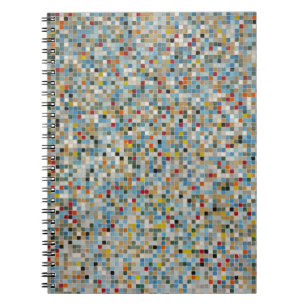 Cuaderno Patrón de mosaico cuadrado multicolor (foto)