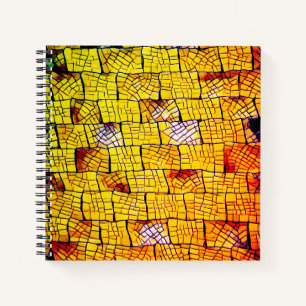 Cuaderno Patrón de mosaico de baldosas en negrita