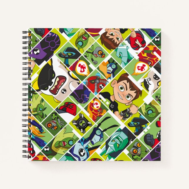 Cuaderno Patrón de mosaico de Ben 10 Alien (Anverso)
