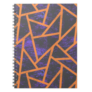 Cuaderno Patrón de mosaico de Halloween