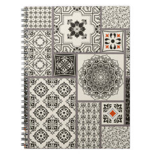 Cuaderno Patrón de mosaico de la alfombra mallónica islámic
