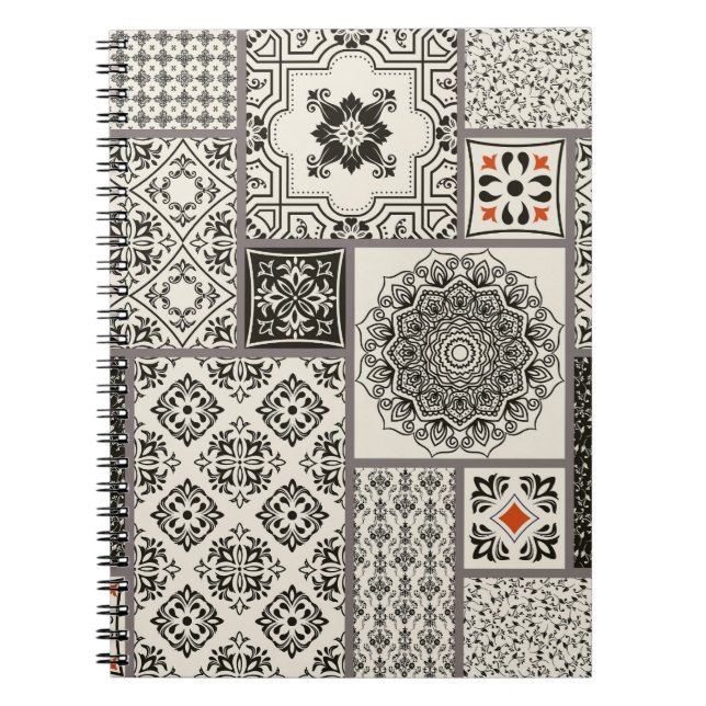 Cuaderno Patrón de mosaico de la alfombra mallónica islámic (Frente)
