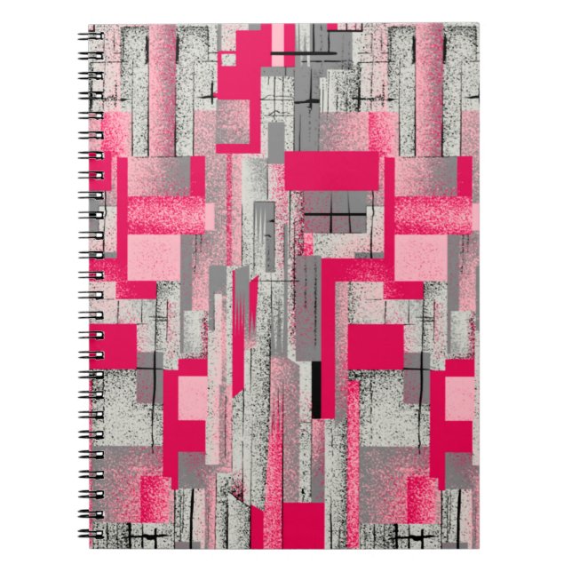 Cuaderno patrón de mosaico digital de acuarela transparente (Frente)