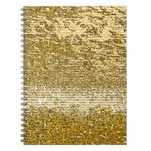 Cuaderno Patrón de mosaico dorado