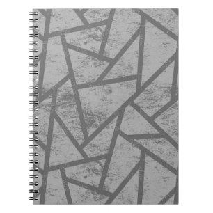 Cuaderno Patrón de mosaico gris