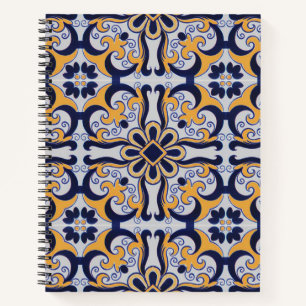 Cuaderno Patrón de mosaico portugués