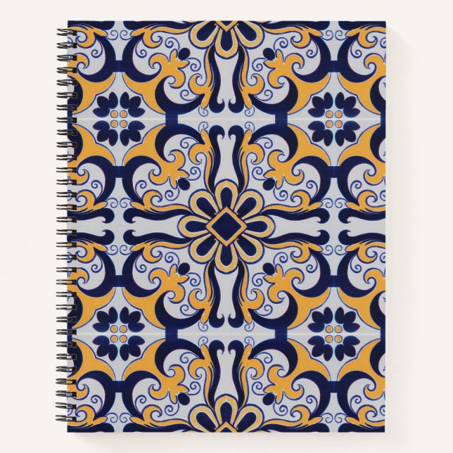 Cuaderno Patrón de mosaico portugués (Anverso)