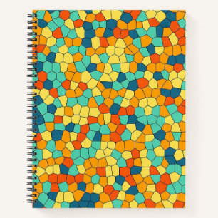 Cuaderno Patrón de mosaico vibrante