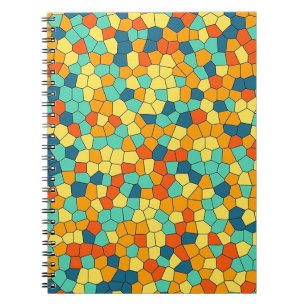 Cuaderno Patrón de mosaico vibrante