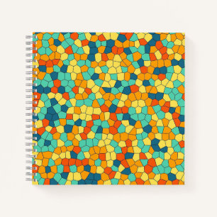 Cuaderno Patrón de mosaico vibrante