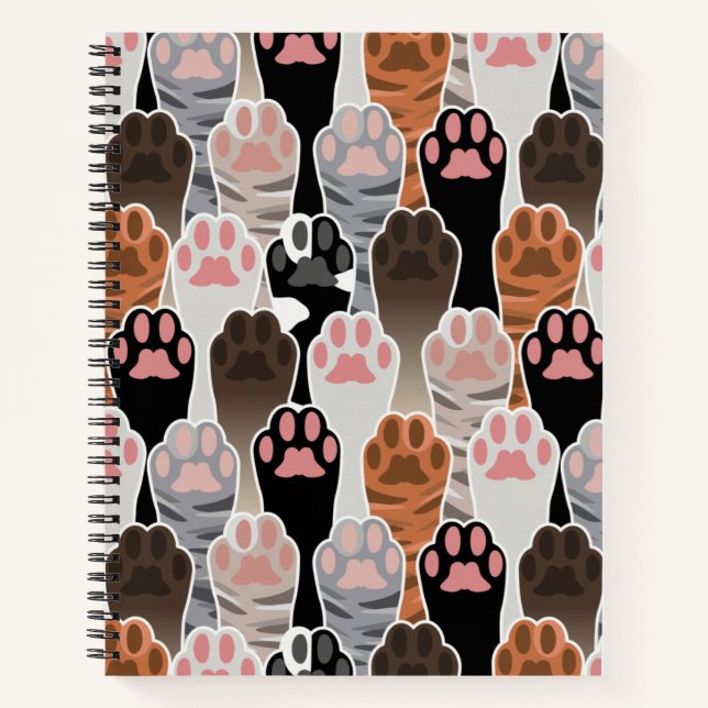 Cuaderno Patrón de muchas paradas de gato (Anverso)