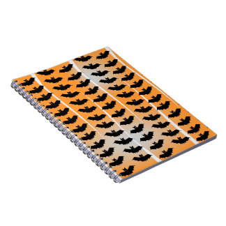 Cuaderno Patrón de murciélagos de Halloween
