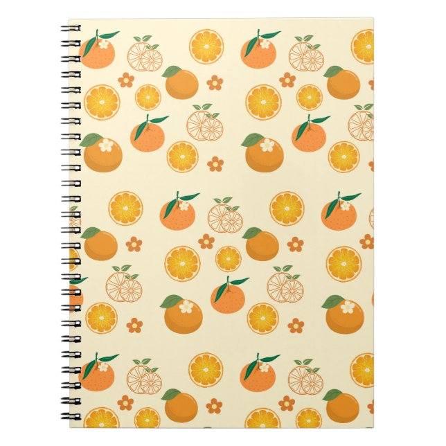 Cuaderno Patrón de naranjas (Frente)