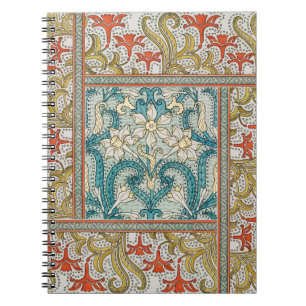 Cuaderno Patrón de Narciso Art Nouveau Antiguo Verneuil