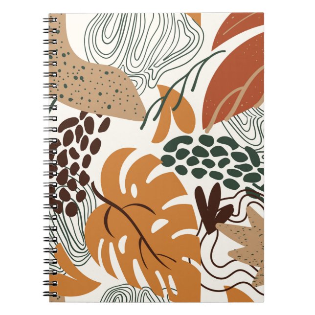 Cuaderno Patrón de naturaleza abstracta sin inconvenientes  (Frente)