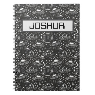 Cuaderno Patrón de nave espacial personalizado