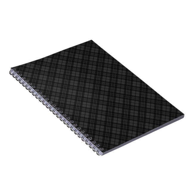Cuaderno Patrón de Navidad de invierno de cuadros escoceses (Lado Derecho)