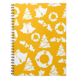 Cuaderno Patrón de Navidades amarillos