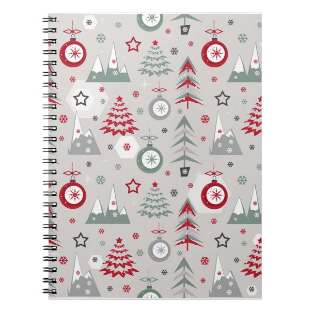 Cuaderno Patrón de Navidades de invierno. (Frente)