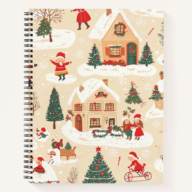 Cuaderno Patrón de Navidades de madera de época (19) (Anverso)