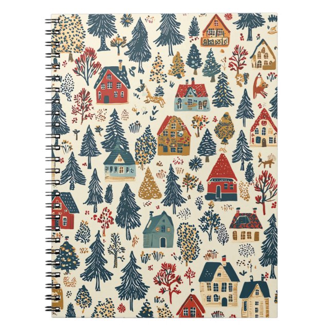 Cuaderno Patrón de Navidades de madera de época (20) (Frente)
