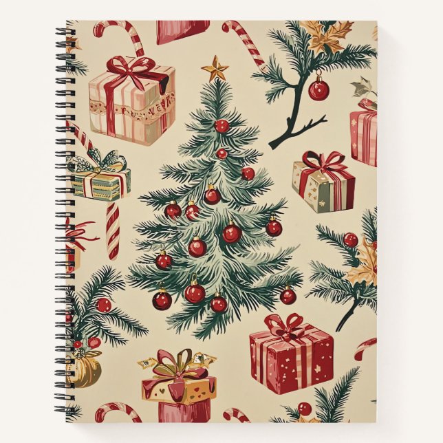 Cuaderno Patrón de Navidades florales de Poinsettia (2) (Anverso)