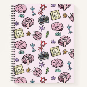 Cuaderno Patrón de neurociencia lindo