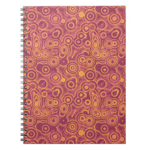 Cuaderno Patrón de nitidez de los círculos retro