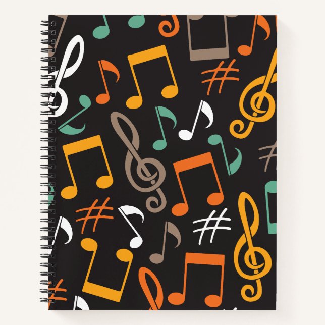 Cuaderno patrón de nota musical (Anverso)