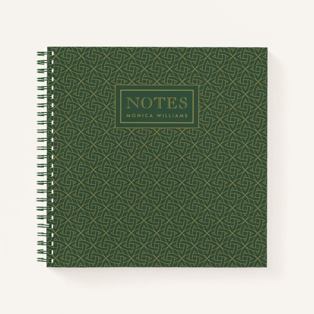 Cuaderno Patrón de nudo celta tejido (Anverso)