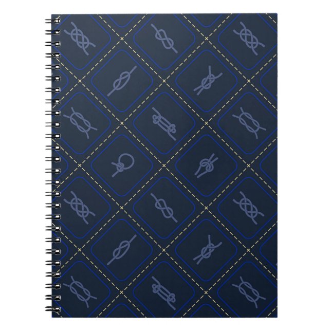 Cuaderno Patrón de nudo de punta náutica (Frente)