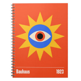 Cuaderno Patrón de ojo de sol Bauhaus