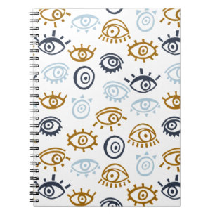 Cuaderno Patrón de ojos malvados