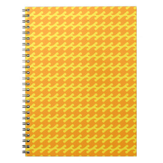 Cuaderno Patrón de onda amarillo y naranja