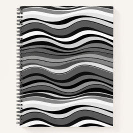 Cuaderno Patrón de ondas monocromas