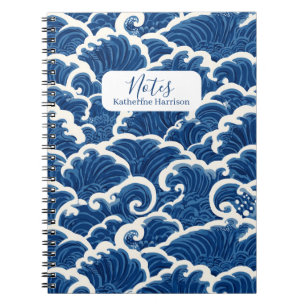 Cuaderno Patrón de ondas oceánicas sin foco de inspiración