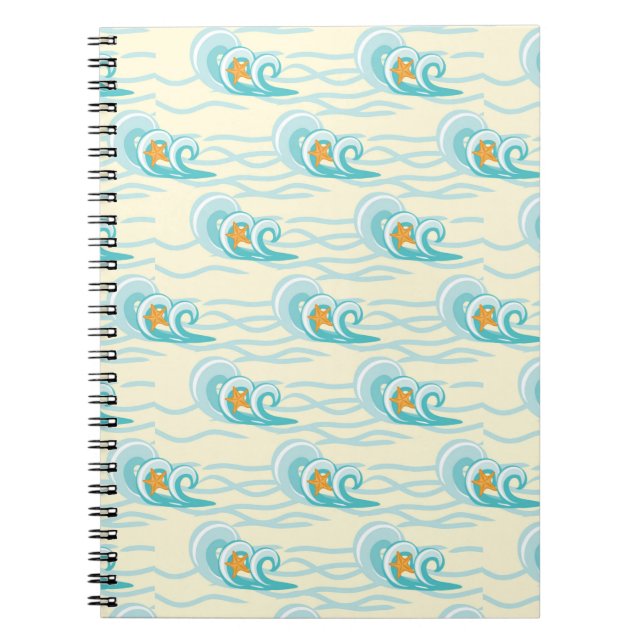 Cuaderno Patrón de ondas suaves (Frente)