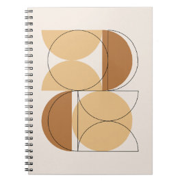 Cuaderno Patrón de órbita dorada de mediados de siglo
