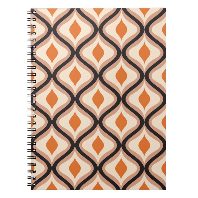 Cuaderno patrón de ornamento abstracto sin fisuras Ilustrac (Frente)