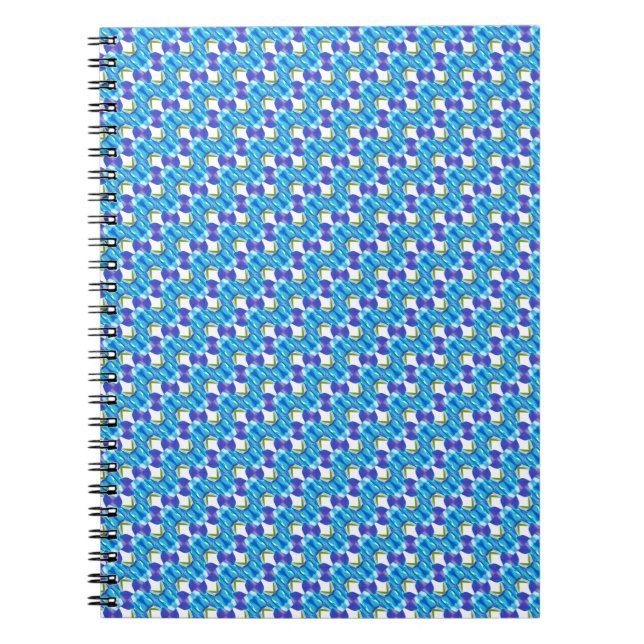 Cuaderno Patrón de orquídeas azules (Frente)