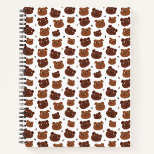 Cuaderno Patrón de oso corto