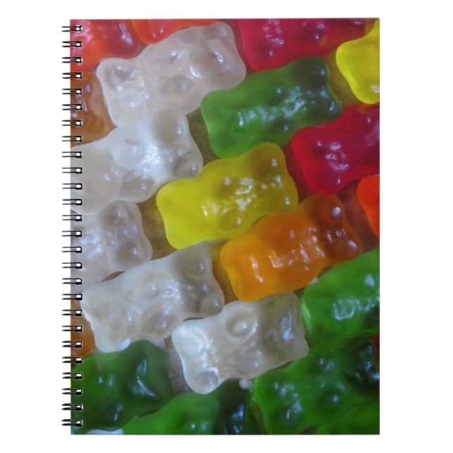 Cuaderno Patrón de oso de goma (Frente)