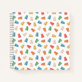 Cuaderno Patrón de osos de goma