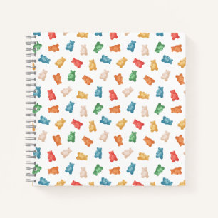 Cuaderno Patrón de osos de goma