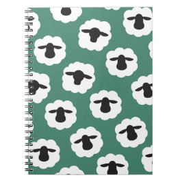 Cuaderno Patrón de Ovejas Fluffy