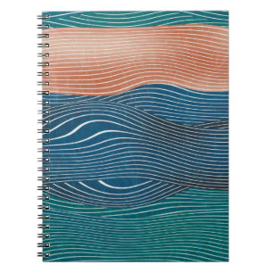 Cuaderno Patrón de paisajes naturales sin igual. Horizonta