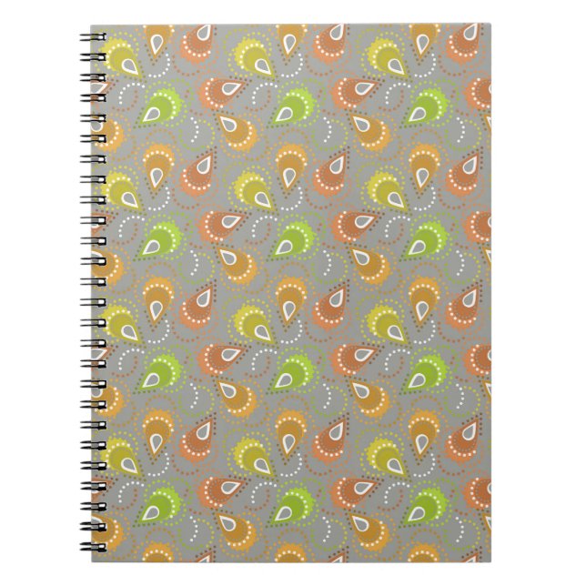 Cuaderno Patrón de paisley. (Frente)