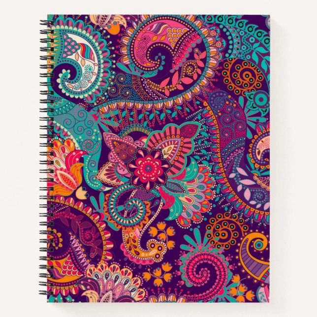 Cuaderno Patrón de Paisley (Anverso)